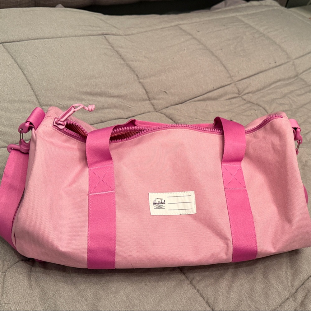 Stylish Pink Herschel Travel Duffel Bag